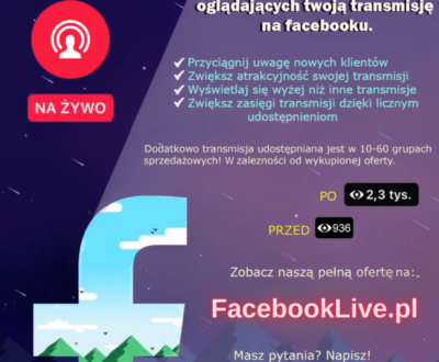 Facebook Live - Widzowie live - oglądający transmisje facebook na zywo